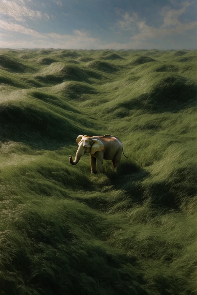Surreal Verdant Topography style AI image example 3