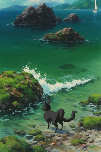 Luminous Aquatic Impressionism style AI image example 3