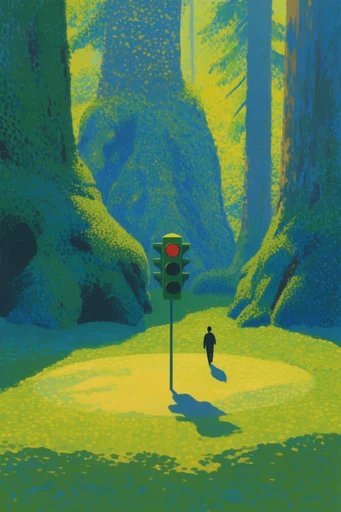 Surreal Impressionist Verdant Landscapes style reference image — painterly brushwork