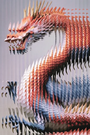 Kinetic Fragmented Realism style reference image — kinetic motion layering