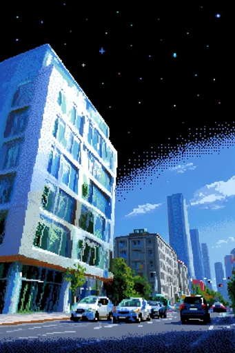 Neon Retro Pixel-Cosmos style reference image — pixel art