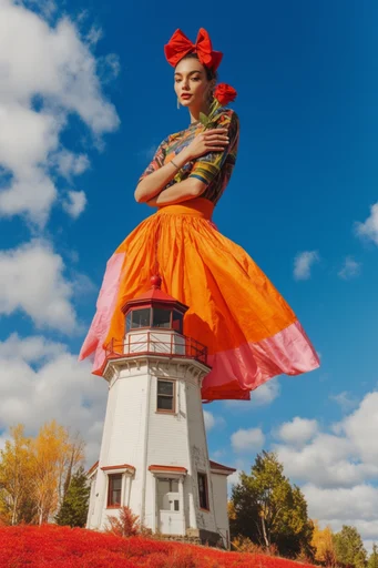 Vibrant Zenith Pop style reference image — editorial fashion photography