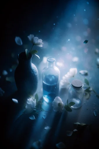 Luminous Nocturnal Ethereality style reference image — bioluminescent glow