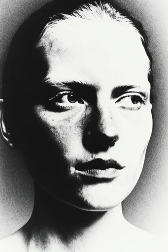 Ethereal Grain Noir style reference image — solarized texture