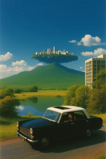 Liminal Surrealist Pastoral style reference image — minimalist surrealism