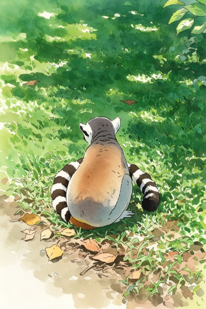 Luminous Nostalgic Anime style AI image example 3