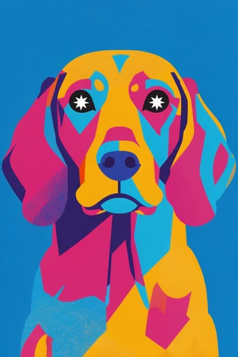 Vibrant Neo-Cubist Vectorism style reference image — high-contrast flat design