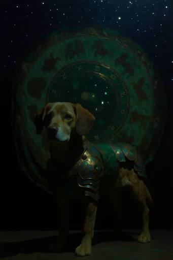 Celestial Emerald Opulence style reference image — opulent metallic surfaces