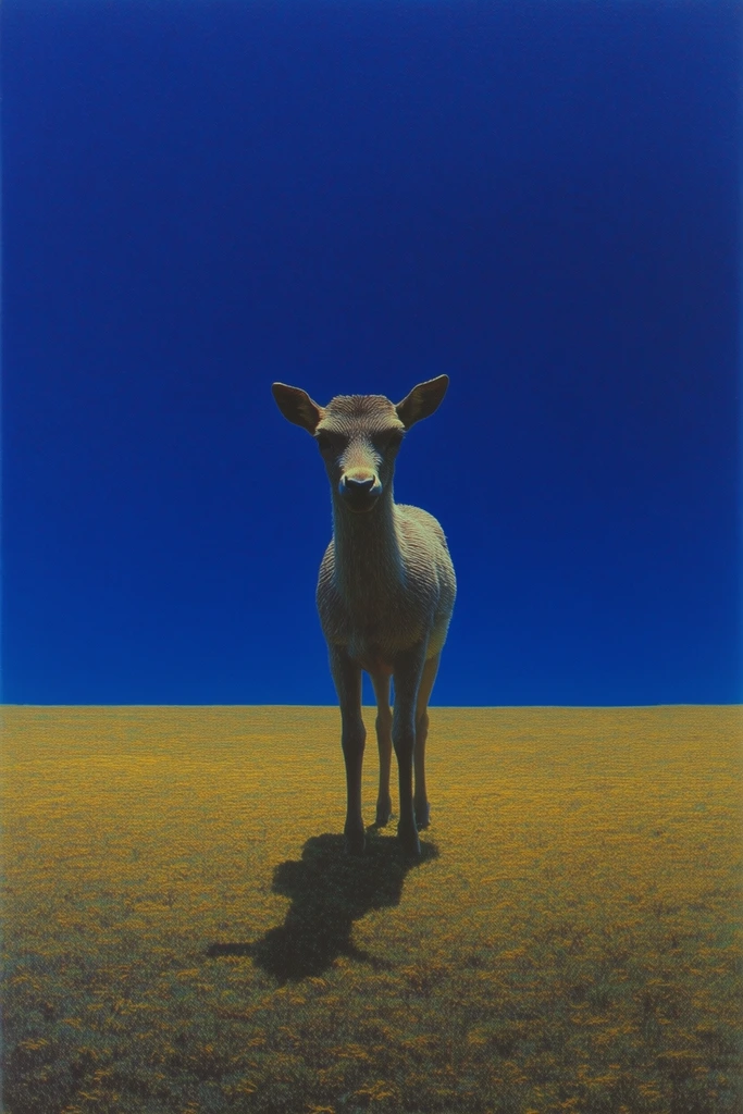 Saturated Surrealist Minimalism style AI image example 3