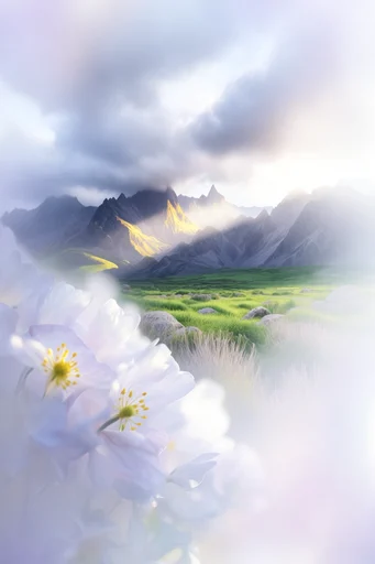 Luminous Organic Surrealism style reference image — translucent organic textures