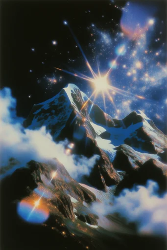 Retro Cosmic Nostalgia style reference image — 1970s airbrush illustration
