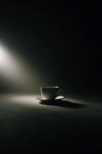 Cinematic Chiaroscuro Solitude style reference image — dramatic spotlight