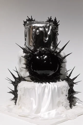 Liquid Gothic Sovereign style reference image — monochromatic palette
