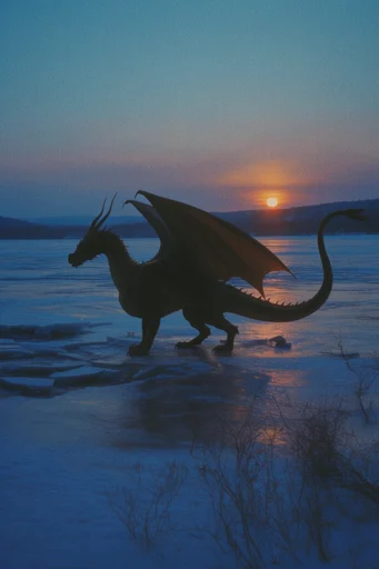 Nostalgic Surrealist Dreamscapes style reference image — magical realism landscape