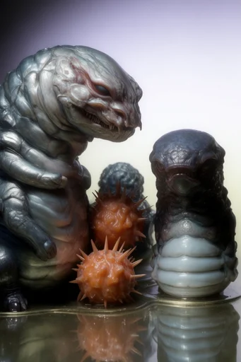 Visceral Bio-Mechanical Realism style reference image — cinematic key lighting