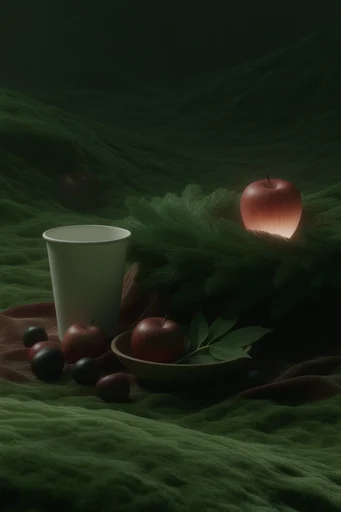 Velvet Verdant Surrealism style reference image — biomorphic surrealism