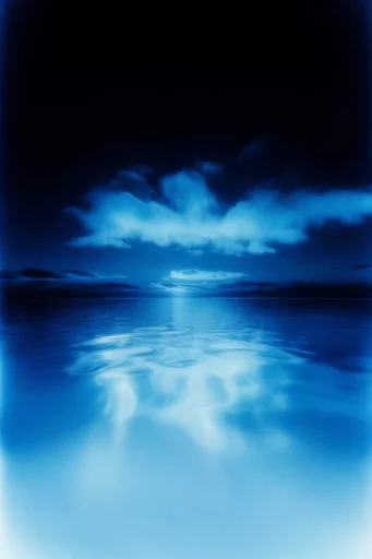 Spectral Cyan Luminescence style AI image example 2