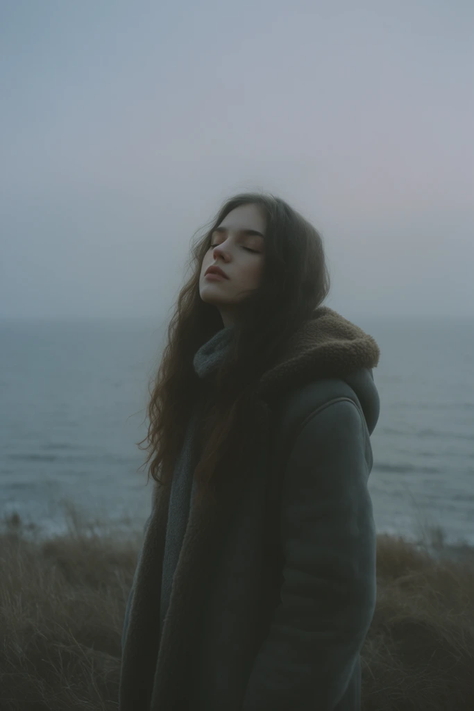 Atmospheric Nordic Melancholy style AI image example 2