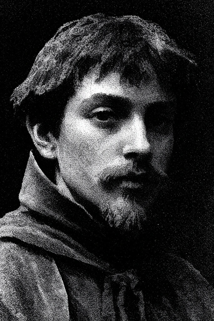 Monochrome Analog Void style AI image example 1