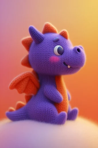 Plush Whimsical 3D style reference image — soft studio lighting