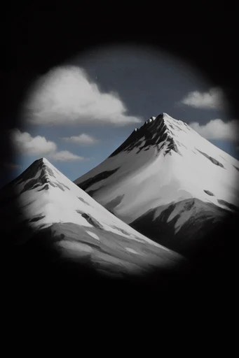 Cinematic Monochrome Noir style reference image — high-contrast black and white
