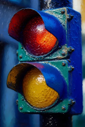 Visceral Macro Expressionism style reference image — tactile impasto texture