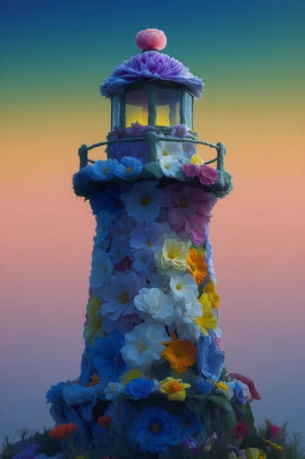 Vibrant Chromatic Botanical Surrealism style reference image — velvety petal texture