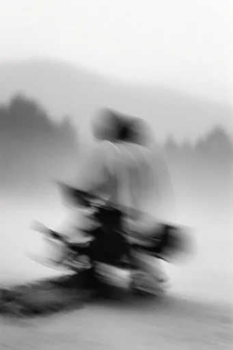 Ethereal Kinetic Minimalism style reference image — ethereal motion blur