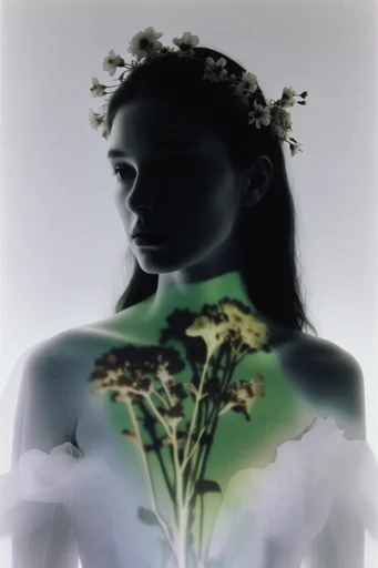 Luminescent Spectral Noir style reference image — bioluminescent glow