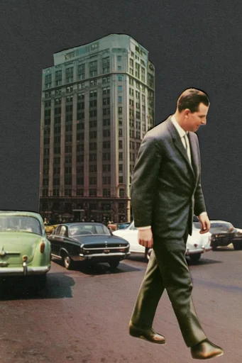 Surrealist Analog Montage style reference image — analog photomontage