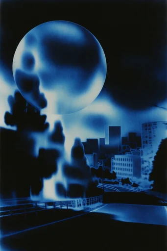 Luminescent Thermal Ether style reference image — high contrast silhouette