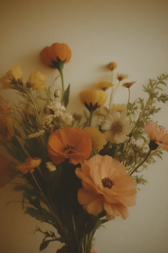 Dreamy Amber Retro style reference image — retro light leaks