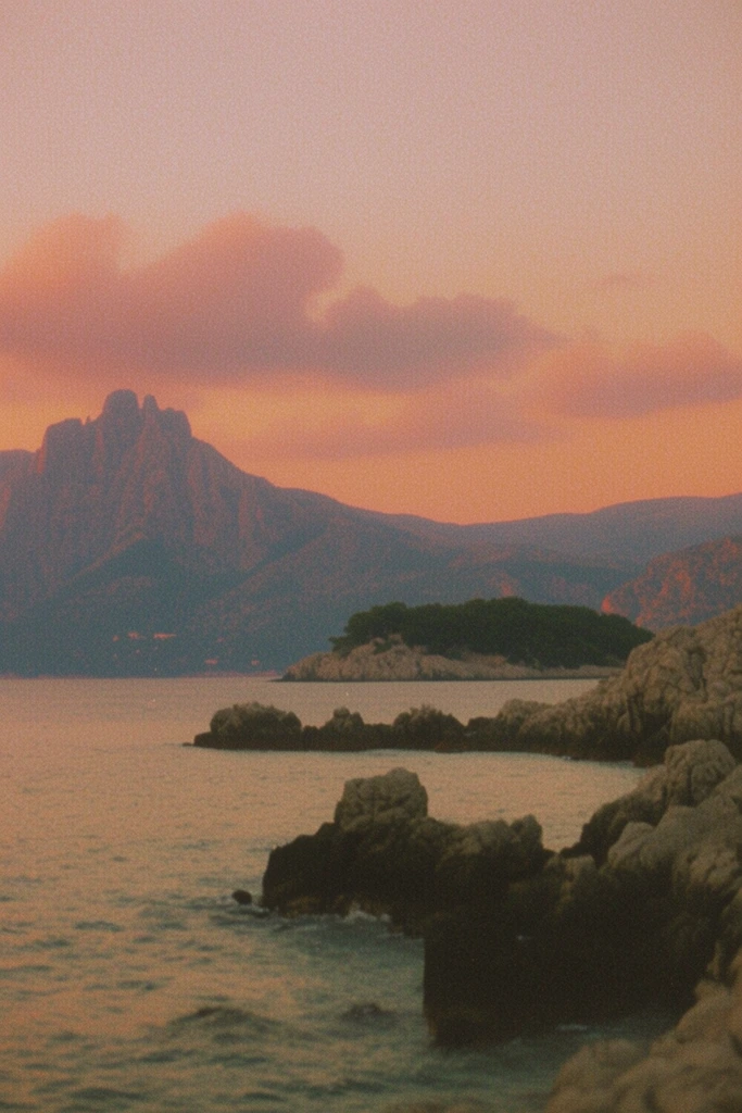 Dreamy Amber Retro style AI image example 2