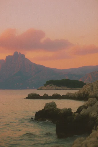 Dreamy Amber Retro style AI image example 2