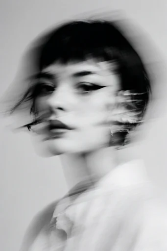 Monochrome Glitch Surrealism moodboard — generate AI images in this style
