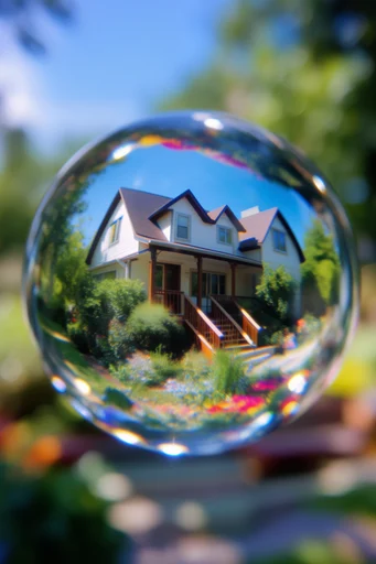 Refractive Macro Worlds style AI image example 4