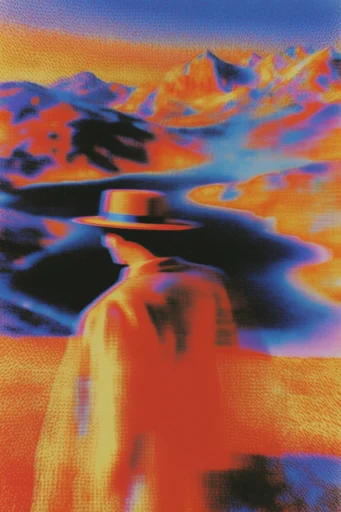 Luminous Glitch Impressionism style AI image example 2