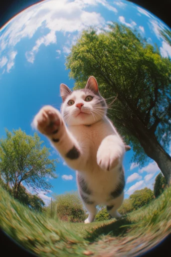 Sun-Soaked Fisheye Adventure style AI image example 3