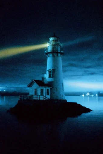 Nocturnal Cyanotype Melancholy style reference image — nocturnal cinematic shadows