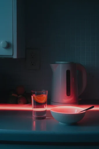 Kinetic Noir Nocturne style reference image — long exposure light trails