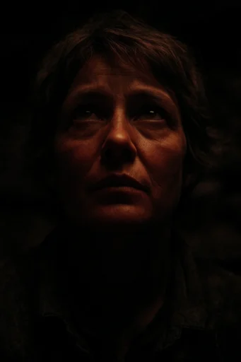 Visceral Tenebrist Realism style reference image — low-key dramatic lighting