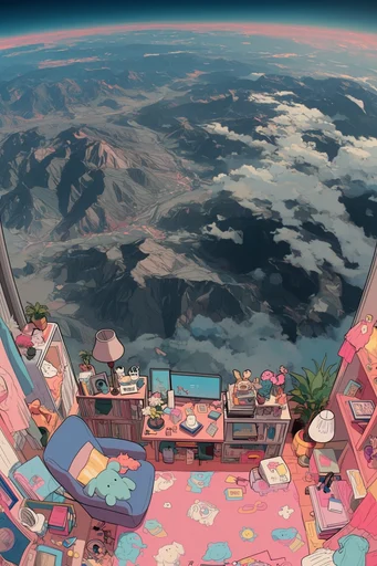 Whimsical Nostalgic Maximalism style reference image — cozy maximalism