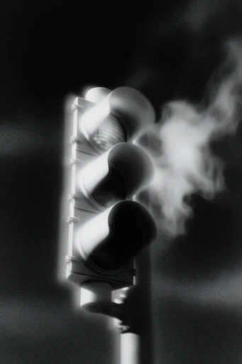 Spectral Motion Noir style reference image — high-contrast monochrome