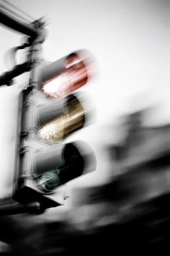 Spectral Kinetic Noir style reference image — heavy film grain