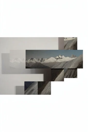 Deconstructed Archival Minimalism style reference image — minimalist gallery layout