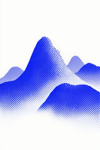Graphic Halftone Minimalism style reference image — halftone dot pattern