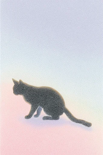 Pointillist Dream Tapestry style reference image — contemporary surrealism