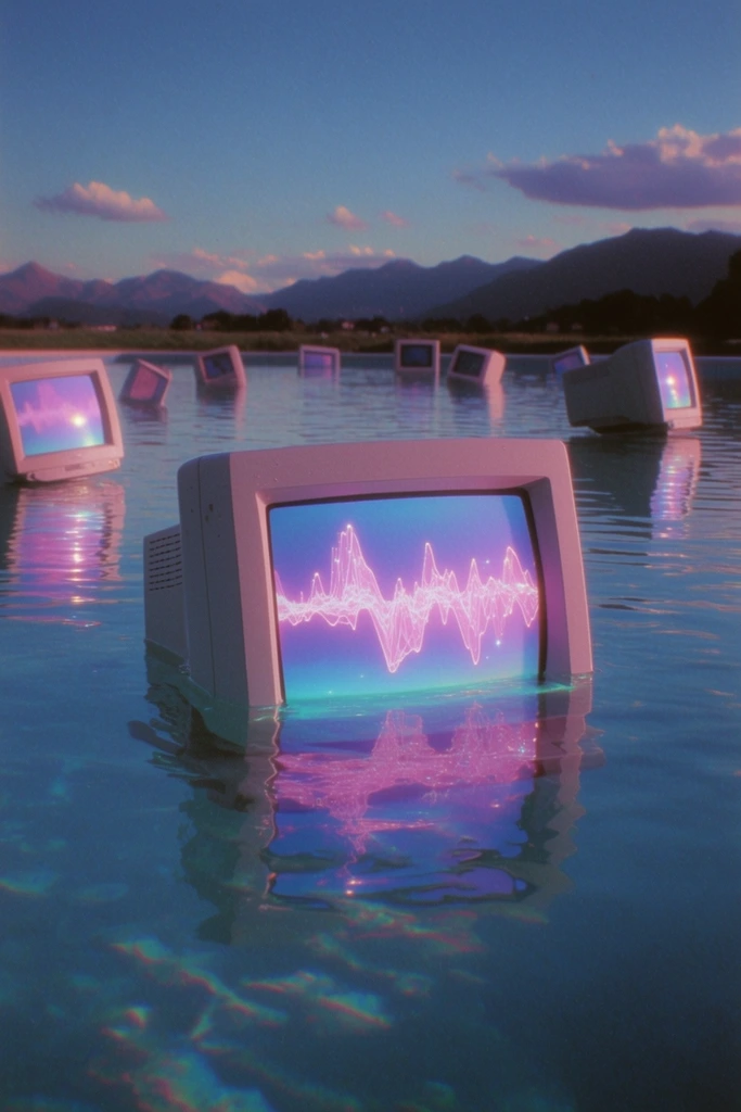 Liminal Analog Glitch style AI image example 2