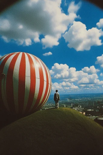 Vibrant Analog Surrealism style reference image — vibrant saturated colors