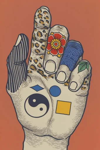 Modern Ukiyo-e Graphic style reference image — ukiyo-e graphic illustration
